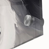 Close-up of abstract strokes and lines design in vibrant colors, showcasing a modern acrylic glass wall art piece that enhances contemporary decor.