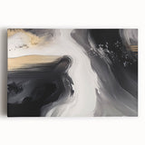Abstract wall art featuring dynamic strokes and lines in vibrant colors, beautifully stretched on canvas, ideal for modern home decor and artistic expression.