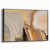 Framed canvas wall art showcasing an abstract design with dynamic strokes and lines in black and white, emphasizing modern artistic expression. Ideal for contemporary home decor, this piece adds a stylish touch to any room.