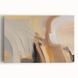 Abstract strokes and lines design on stretched canvas, showcasing vibrant colors and dynamic patterns, ideal for modern home decor and art enthusiasts.