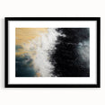 Abstract wall art featuring dynamic strokes and lines in a modern design, framed with a matte black finish. Ideal for contemporary home decor and artistic spaces.