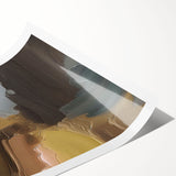 Vibrant abstract wall art print showcasing dynamic strokes and lines in a harmonious blend of colors, ideal for modern home decor. Perfect for adding a contemporary touch to living spaces.