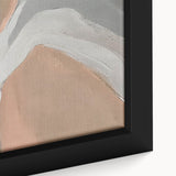 Framed canvas wall art showcasing vibrant abstract strokes and lines in a modern design, ideal for contemporary home decor, emphasizing color and texture.