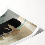 Abstract strokes and lines in vibrant colors create a modern wall art design, perfect for contemporary decor. This rolled print showcases dynamic shapes and patterns, enhancing any space with artistic flair. Ideal for stylish interiors, it adds a touch of creativity and sophistication to home or office environments.