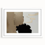 Abstract strokes and lines design wall art collection featuring a white frame with mat, showcasing a modern aesthetic suitable for contemporary interiors.