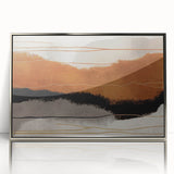 Framed wall art featuring an abstract design with colorful strokes and lines in silver and white, perfect for modern home decor. This piece adds a vibrant touch to any room.