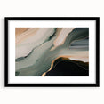 Abstract wall art featuring dynamic strokes and lines in a modern design, framed with a black mat, showcasing a stylish aesthetic perfect for contemporary interiors.