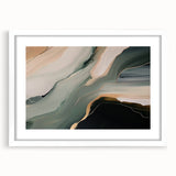 Abstract wall art featuring colorful strokes and lines in a stylish frame with a white mat, ideal for modern home decor. Perfect for adding a vibrant touch to any room.