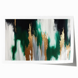 Abstract wall art print featuring dynamic strokes and lines in vibrant colors, designed for modern decor. Perfect for adding a contemporary touch to any space.