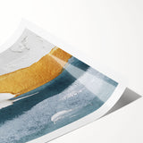 Abstract wall art print showcasing dynamic strokes and lines in vibrant colors, perfect for modern decor. Ideal for enhancing living spaces or offices.