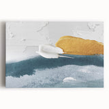 Abstract wall art showcasing vibrant strokes and lines in a harmonious blend of colors, perfect for modern decor. Stretched on canvas, ready to hang.