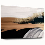 Abstract wall art featuring vibrant strokes and lines in a modern design, displayed in a sleek acrylic frame, emphasizing contemporary decor style and color contrast.
