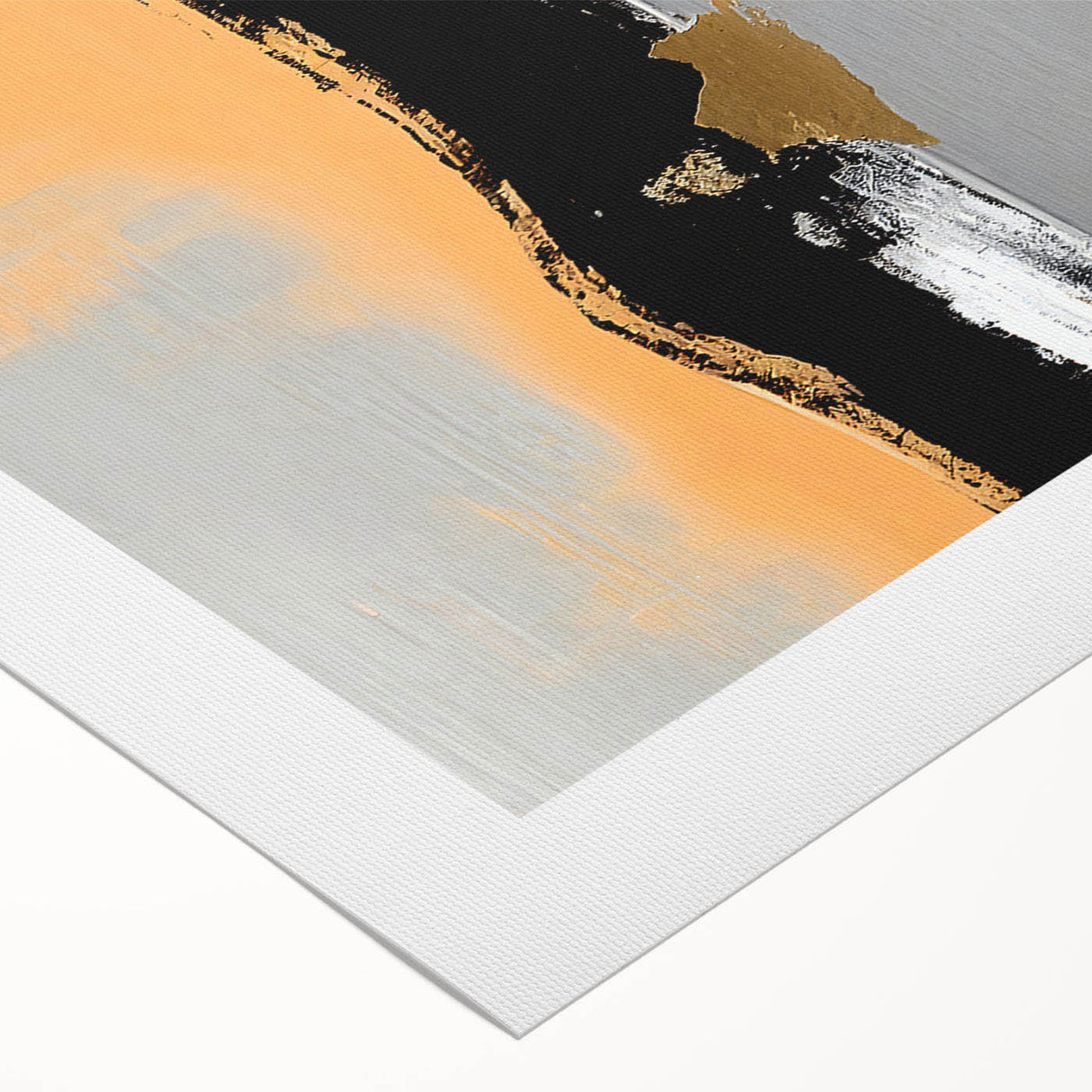 Abstract strokes and lines design on rolled canvas art featuring vibrant colors, perfect for modern home decor. Ideal for enhancing interior aesthetics.