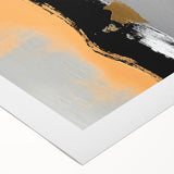 Abstract strokes and lines design on rolled canvas art featuring vibrant colors, perfect for modern home decor. Ideal for enhancing interior aesthetics.