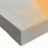 Close-up of a vibrant abstract canvas wall art piece featuring dynamic strokes and lines in bold colors, perfect for modern home decor and artistic spaces.