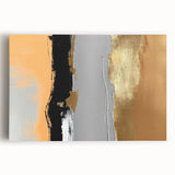 Abstract canvas wall art showcasing an intricate design of colorful strokes and lines, perfect for modern decor, enhancing any living space with vibrant energy.