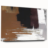 Abstract wall art design showcasing vibrant strokes and lines in an acrylic glass frame, highlighting modern artistic style and elegance for home decor.