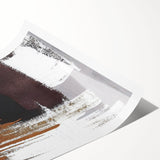 Abstract wall art print featuring vibrant strokes and lines in shades of blue, yellow, and red. Ideal for modern home decor, enhancing any interior space.