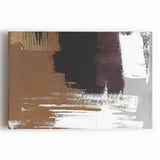 Abstract wall art print featuring vibrant strokes and lines in bold colors on stretched canvas, perfect for modern home decor. Ideal for enhancing living spaces.