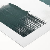 Abstract wall art featuring vibrant strokes and lines in shades of blue, yellow, and orange, ideal for modern home decor. This rolled canvas design adds a dynamic touch to any space, encapsulating contemporary artistic expression.