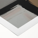 Abstract canvas wall art showcasing vibrant strokes and lines in shades of blue, orange, and gold, perfect for modern home decor. Ideal for adding a contemporary artistic touch to any space.