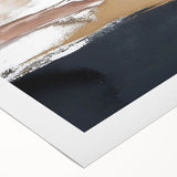 Abstract wall art featuring vibrant strokes in blue, orange, and yellow on a textured canvas, ideal for modern home decor or office settings. Perfect for adding a pop of color and artistic flair to any space.