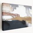 Stretched canvas wall art showcasing an abstract design with colorful strokes and lines, offering a modern artistic touch to any room decor.