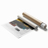 Abstract strokes and lines artwork in vibrant colors, showcasing a modern design ideal for contemporary decor. Perfect for wall art collections, enhancing any space.