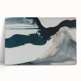 Abstract canvas wall art featuring vibrant strokes and lines in a modern design, showcasing a blend of bold colors, perfect for contemporary home decor.