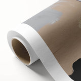 Abstract strokes and lines design in vibrant colors on rolled canvas wall art, showcasing a modern artistic touch ideal for contemporary home decor. The artwork's fluid shapes and dynamic patterns create an eye-catching focal point for any room.