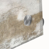 Close-up of an abstract wall art piece featuring dynamic strokes and lines in vibrant colors, showcasing a modern acrylic glass design perfect for contemporary decor.