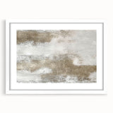 Abstract strokes and lines design in a modern wall art piece, framed with a white mat, showcasing vibrant colors and intricate patterns, ideal for contemporary decor.