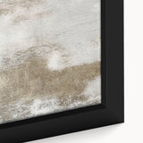 Close-up of a framed canvas showcasing an abstract design with colorful strokes and lines, perfect for modern home decor, enhancing any interior space.