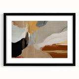 Abstract strokes and lines design framed wall art in black, showcasing a modern aesthetic. Ideal for contemporary home decor, adding a touch of elegance to any space.