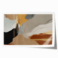 Abstract wall art print featuring dynamic strokes and lines in vibrant colors, perfect for modern home decor. The rolled print is designed to enhance any interior space.