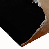 Close-up of a stretched canvas featuring an abstract strokes and lines design in vibrant colors, ideal for modern home decor and artistic interiors.