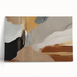 Abstract strokes and lines design on stretched canvas wall art, showcasing vibrant colors and dynamic patterns, perfect for modern home decor accents.