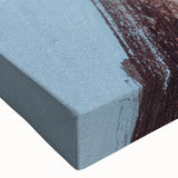 Close-up of a vibrant abstract wall art piece showcasing dynamic strokes and lines in bold colors, perfect for modern home decor and artistic expression.