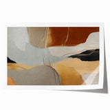 Colorful abstract lines and strokes create a dynamic design in this rolled wall art print, perfect for modern decor. The vibrant hues and fluid shapes add an artistic touch to any space, making it an eye-catching focal point.