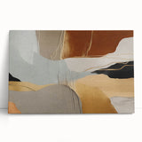 Abstract wall art featuring vibrant strokes and lines in mixed colors, displayed on stretched canvas, showcasing a modern design perfect for contemporary decor.
