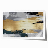 Abstract strokes and lines design in vibrant colors, showcasing a modern artistic interpretation, perfect for contemporary home decor or office spaces, rolled and ready for framing.