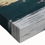 Close-up of a stretched canvas featuring an abstract strokes and lines design in vibrant colors, ideal for modern home decor and artistic interiors.