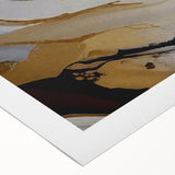 Abstract strokes and lines create a vibrant wall art design in this rolled canvas piece, showcasing a modern aesthetic with rich colors and dynamic composition, ideal for contemporary decor.