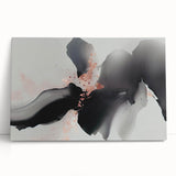 Abstract strokes and lines in vibrant colors create a modern wall art design, perfect for enhancing contemporary interiors. The stretched canvas leans against a neutral background, showcasing its artistic flair and dynamic composition. Ideal for home decor enthusiasts seeking unique, colorful accents.