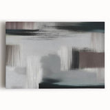 Abstract wall art featuring vibrant strokes and lines in a dynamic design, printed on stretched canvas, ideal for modern home decor.