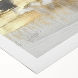 Abstract wall art featuring colorful strokes and lines in vibrant hues, ideal for modern decor, printed on rolled canvas for easy display.