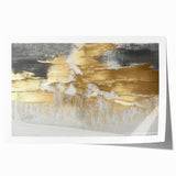 Abstract wall art print showcasing dynamic strokes and lines in vibrant colors, ideal for modern décor and artistic expression, rolled for easy framing.