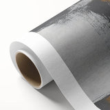 Abstract wall art featuring vibrant strokes and lines in shades of blue, pink, and gold, printed on high-quality rolled canvas for modern decor. Perfect for adding a contemporary touch to living spaces.