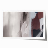 Abstract strokes and lines in vibrant colors create a modern wall art design, perfect for contemporary decor. The rolled print showcases a dynamic blend of shapes, ideal for adding artistic flair to any room.