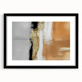 Black-framed wall art showcasing an abstract design of colorful strokes and lines, ideal for modern home decor, enhancing any living space with artistic flair.